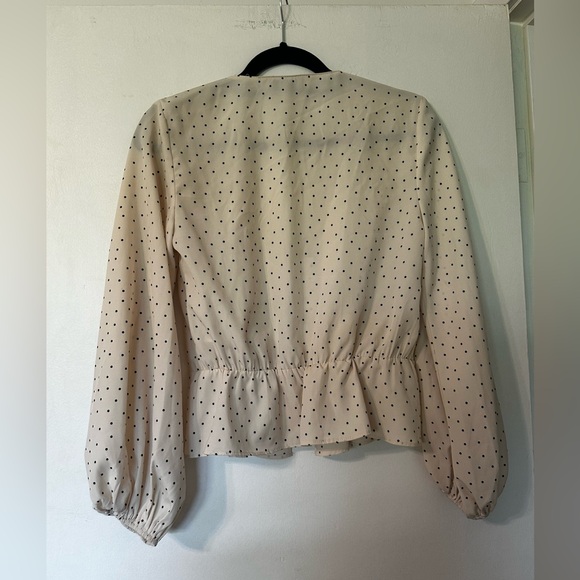 Dress Forum Los Angeles Polka Dotted Button Up Long Sleeve - Picture 8 of 8
